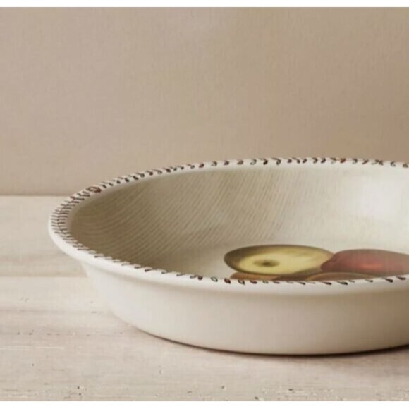 JOHN DERIAN x TARGET Stoneware Pie Plate Dish with Apple Print, 10" / New - Picture 3 of 11